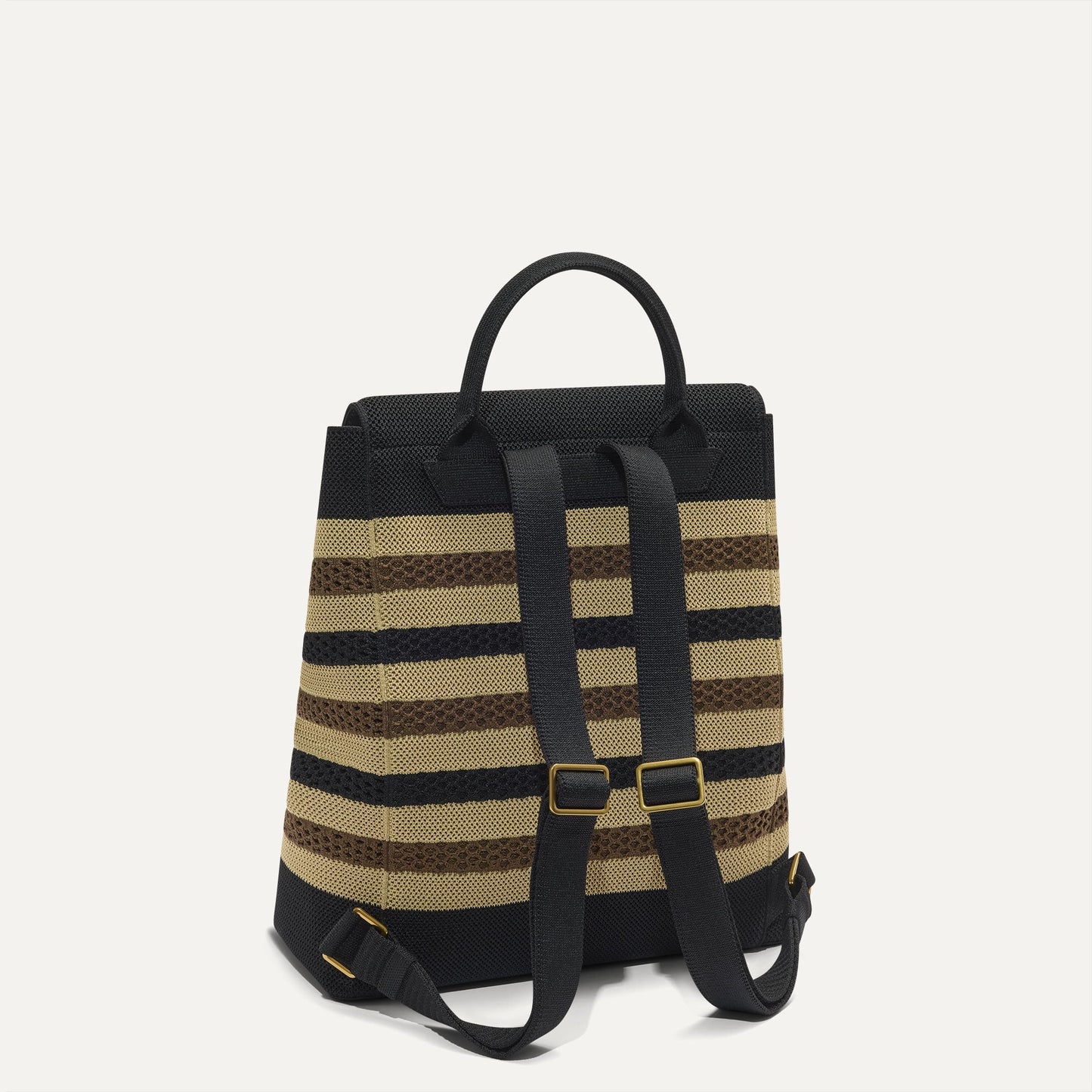 The Cinch Backpack - Mocha Stripe Crochet