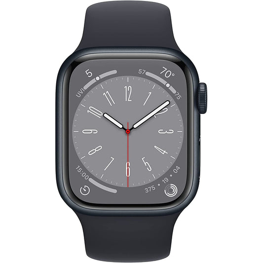 Apple Watch Series 8 (GPS + Cellular, 41mm) - Midnight Aluminum Case with Midnight Sport Band