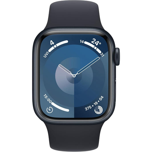 Apple Watch Series 9 GPS 41mm – Midnight Aluminium Case with Midnight Sport Band (S/M)
