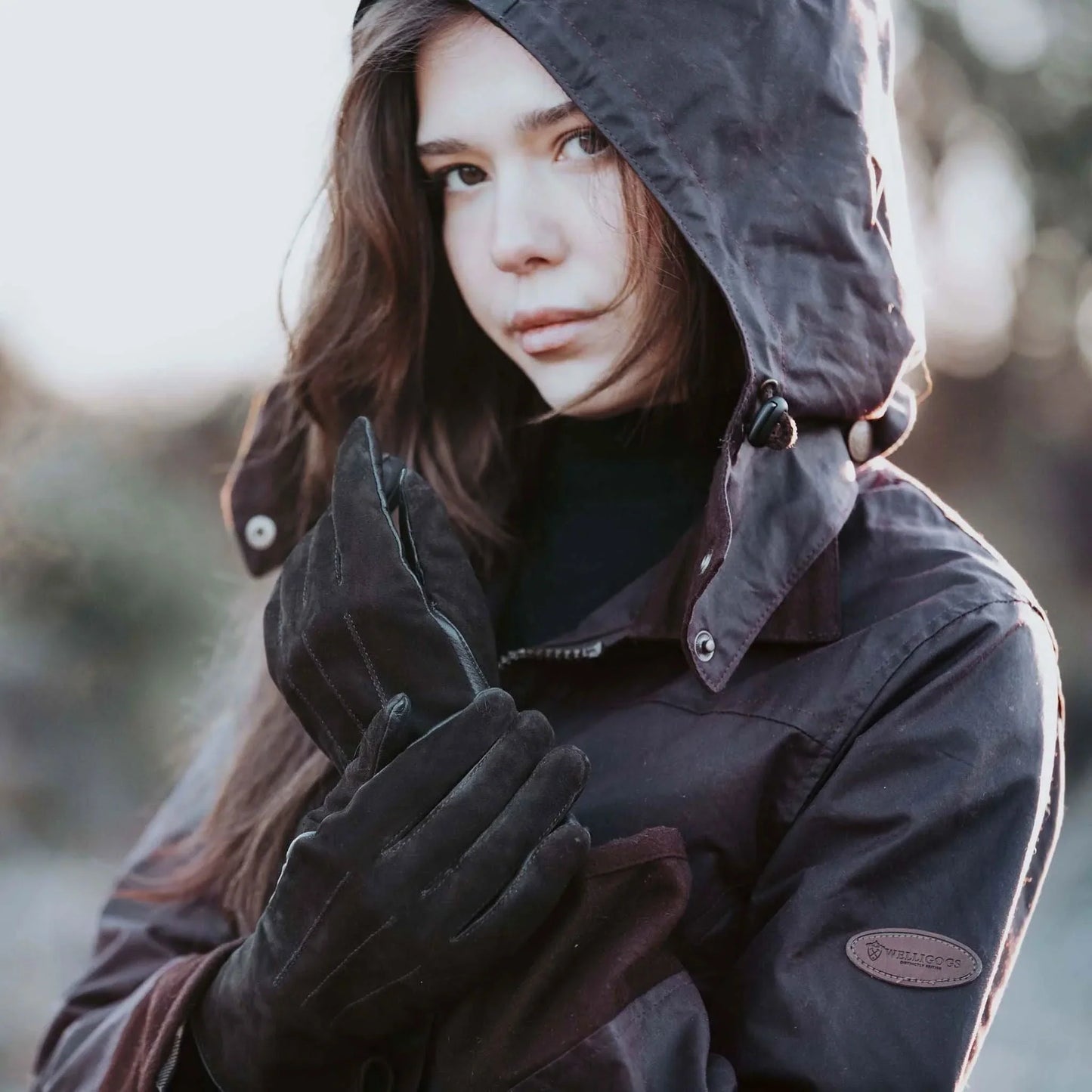 Louise Mahogany Red Wax Coat