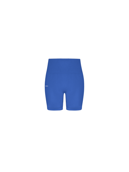 Womens 99% Bio-Based Compressive Shorts—Gaia Blue