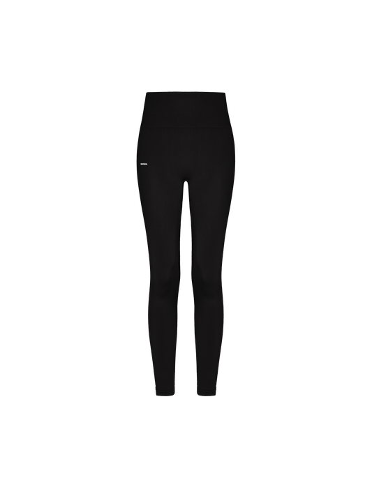 Womens 99% Bio-Based Compressive Leggings—Black
