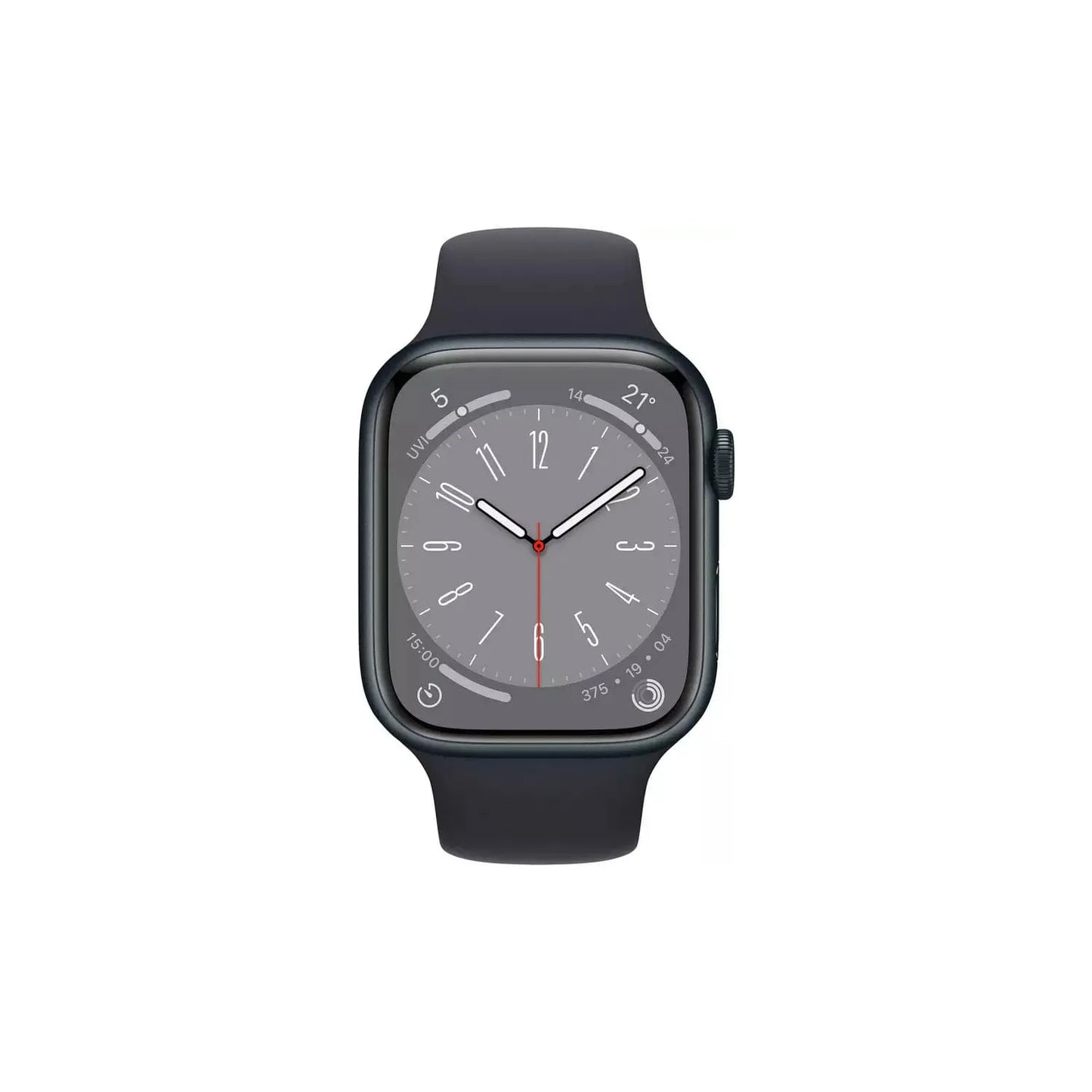 Apple Watch Series 8 (GPS, 45mm) – Midnight Aluminum Case with Midnight Sport Band