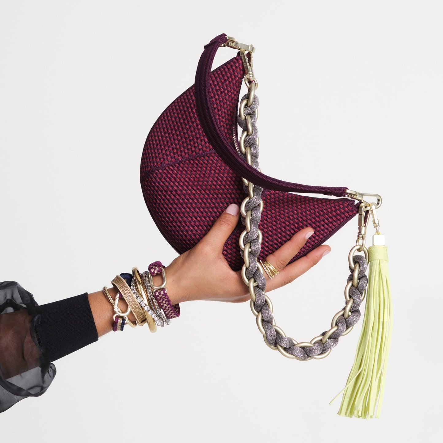 The Shoulder Strap - Golden Silver Chain