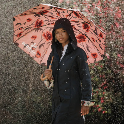 Eleanor Navy Quilted Waterproof Coat