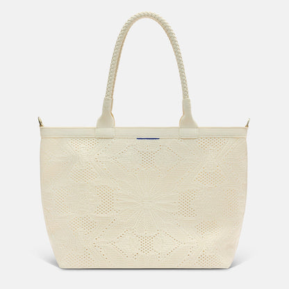 The Lightweight Zip Tote - Moonflower