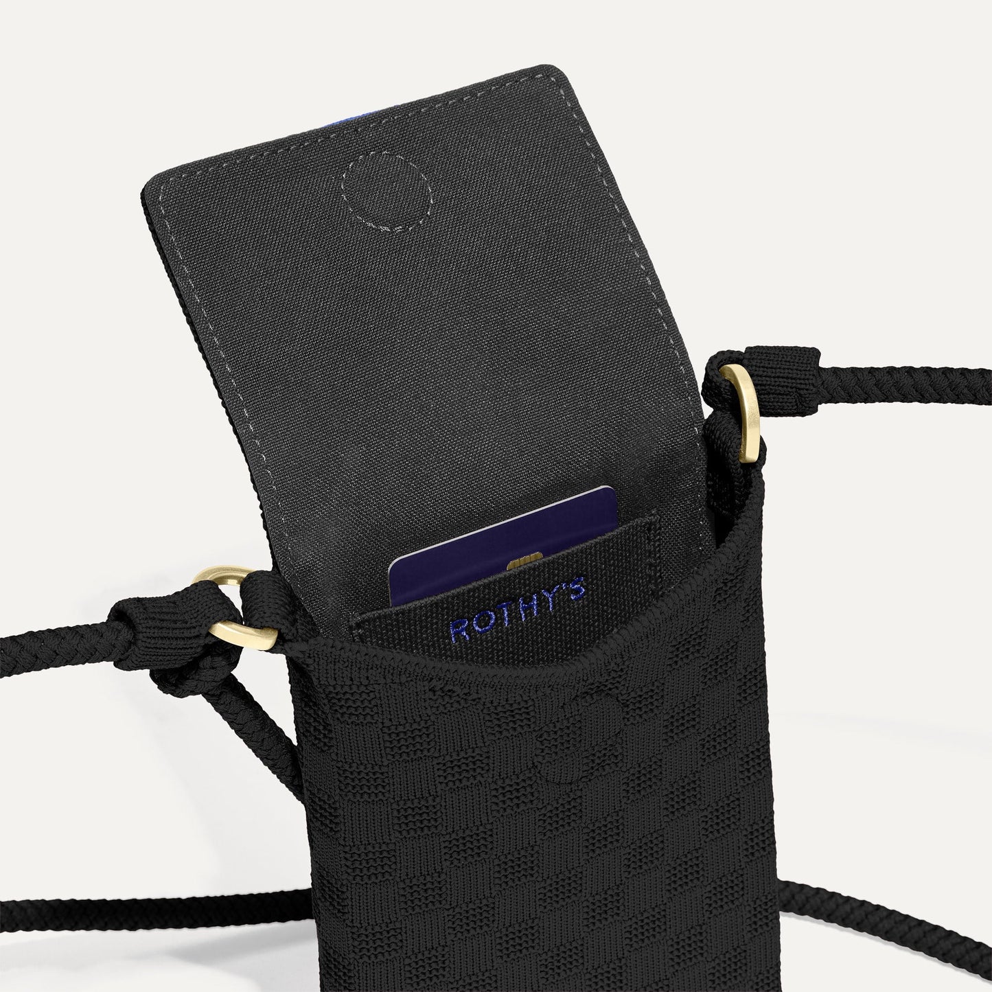 The Phone Crossbody - Black Sand