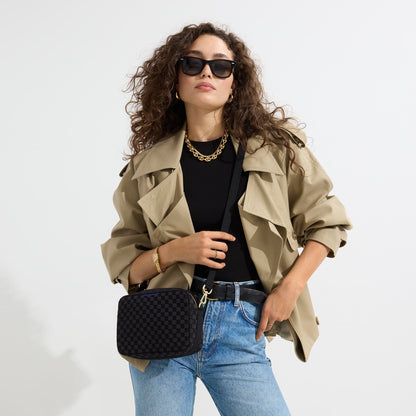 The Crossbody Camera Bag - Black Sand