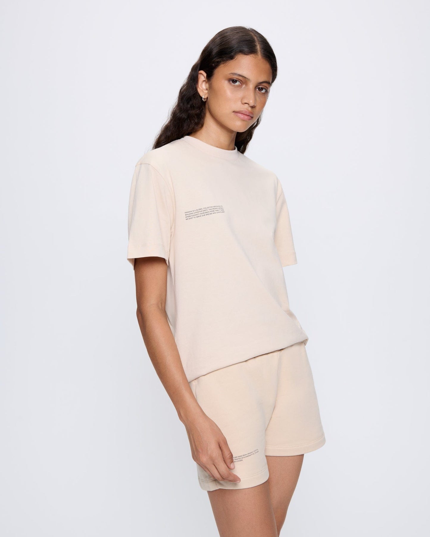 Womens 365 Midweight T-shirt—sand