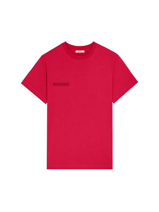 Womens 365 Midweight T-shirt—Goji red