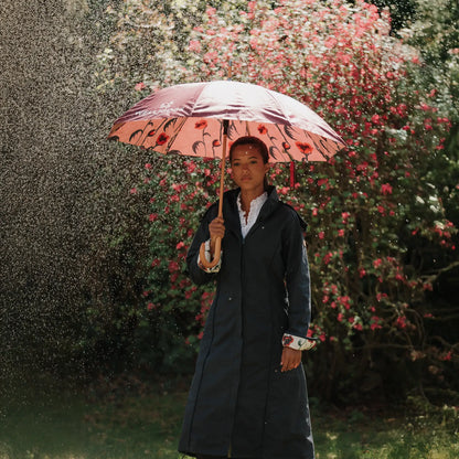 Eleanor Navy Quilted Waterproof Coat
