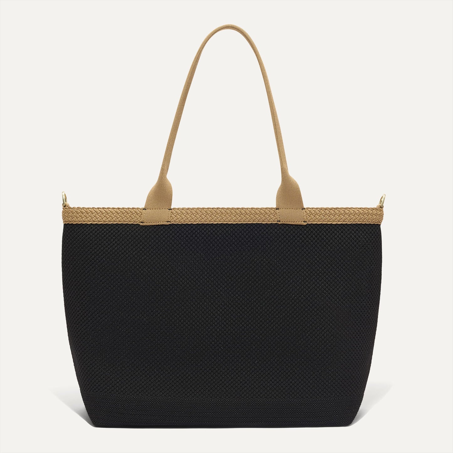 The Lightweight Zip Tote - Black Espresso Open-Knit