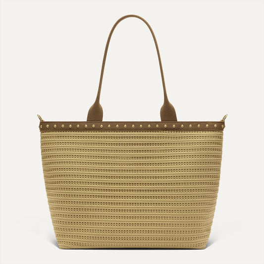 The Lightweight Zip Tote - Brown Butter Crochet