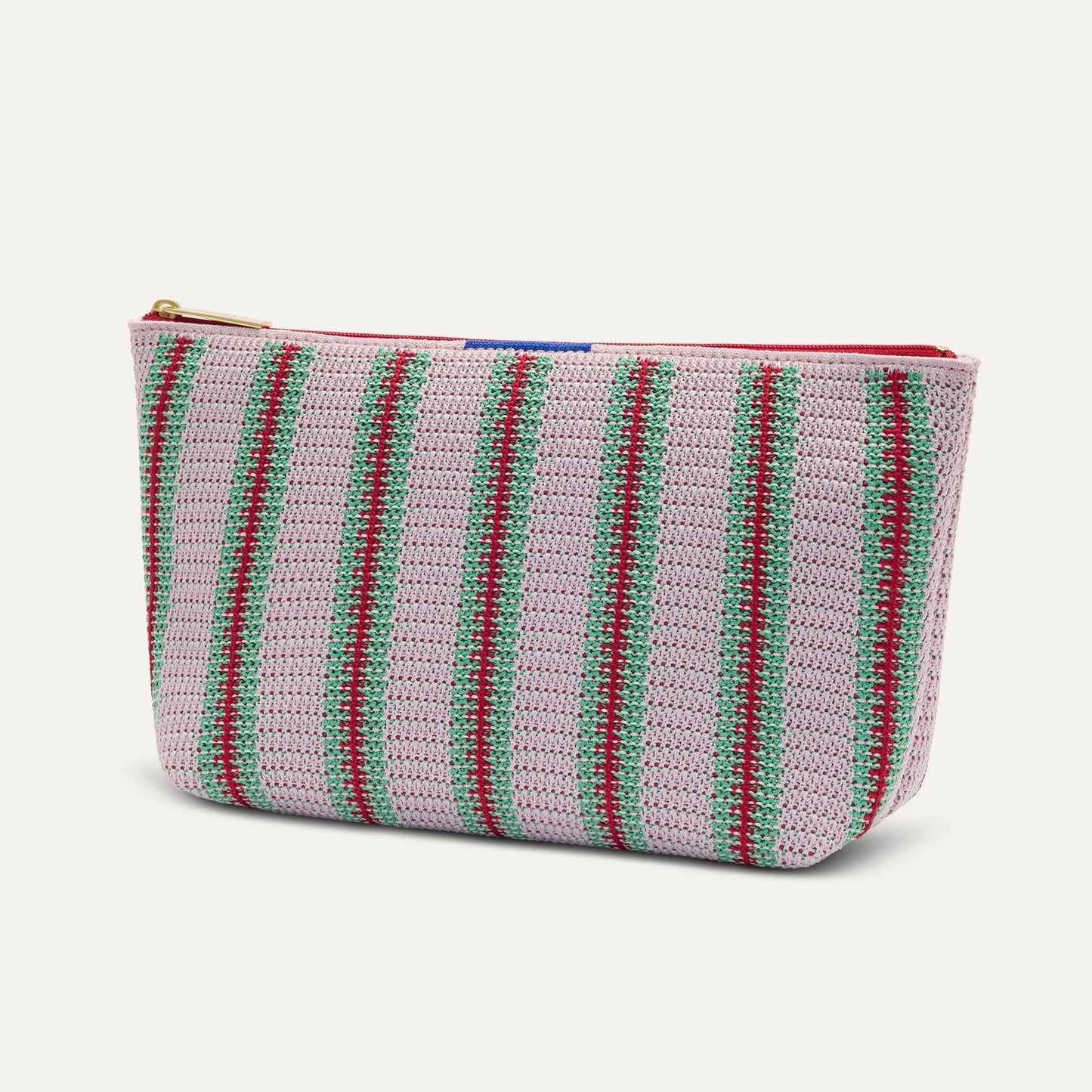 The Travel Pouch Set - Watermelon Market Stripe