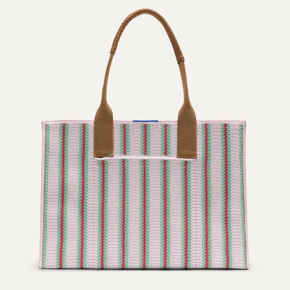 The Classic Tote - Watermelon Market Stripe