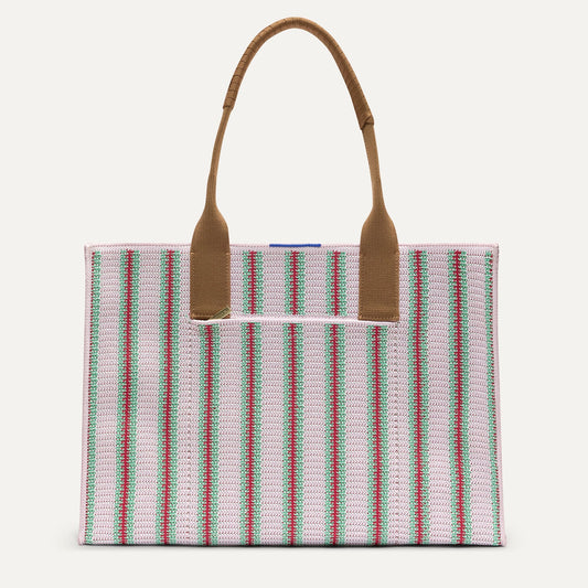 The Classic Tote - Watermelon Market Stripe