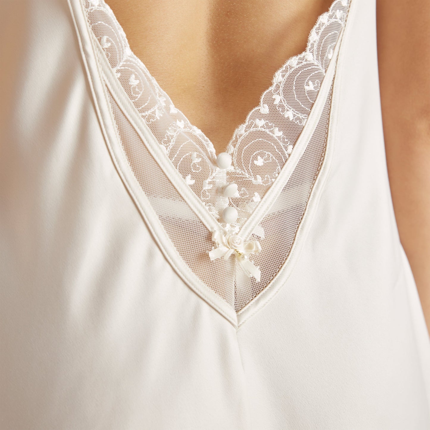 Isabella Slip Dress - Ivory