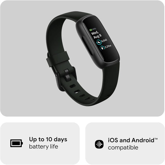 Google Fitbit Inspire 3 Activity Tracker – 6-Month Premium Membership, 10 Days Battery Life, Daily Readiness Score