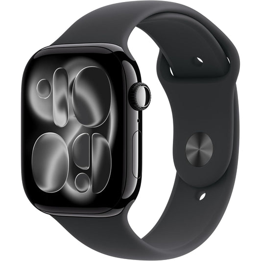 Apple Watch Series 11 GPS 46mm – Jet Black with Sport Band (M/L)