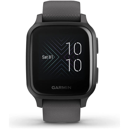 Garmin Venu Sq GPS Smartwatch with All-day Health Monitoring and Fitness Features, Built-in Sports Apps and More, Shadow Grey with Slate Bezel