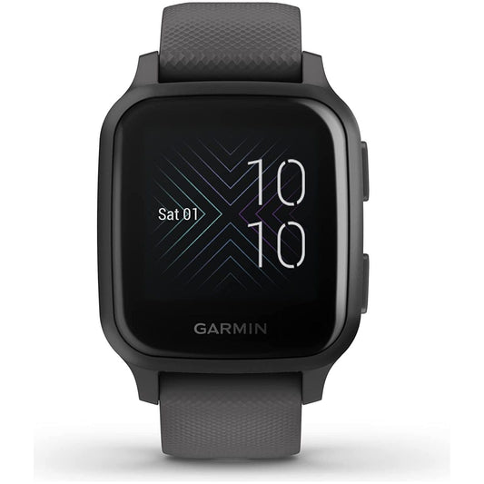 Garmin Venu Sq GPS Smartwatch with All-day Health Monitoring and Fitness Features, Built-in Sports Apps and More, Shadow Grey with Slate Bezel
