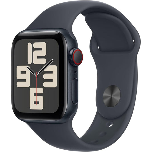 Apple Watch SE (2nd Gen) GPS + Cellular 40mm Smartwatch with Midnight Aluminium Case with Midnight Sport Band