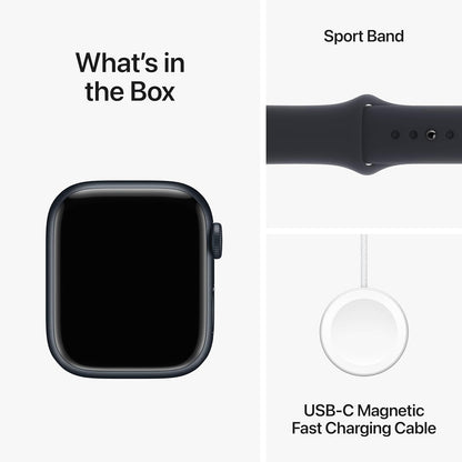 Apple Watch Series 9 GPS 41mm – Midnight Aluminium Case with Midnight Sport Band (S/M)