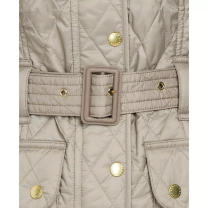 Women's Diamond Quilted Wind Resistant Long Sleeve Slim Fit Quilted Jacket