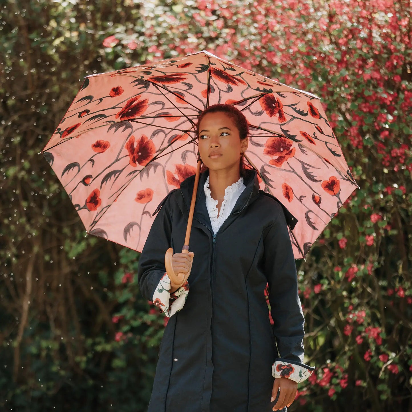 Eleanor Navy Quilted Waterproof Coat