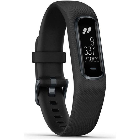 Garmin Vivosmart 4 Smart Activity Tracker with Wrist-Based Heart Rate and Fitness Monitoring Tools - Black (Small/Medium)