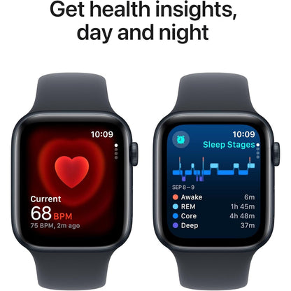 Apple Watch SE (2nd generation) (GPS + Cellular, 44mm) Smart watch Midnight Aluminium Case with Midnight Sport Band ( MNPY3B/A)