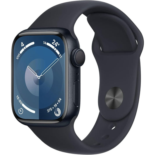 Apple Watch Series 9 GPS 41mm – Midnight Aluminium Case with Midnight Sport Band (S/M)