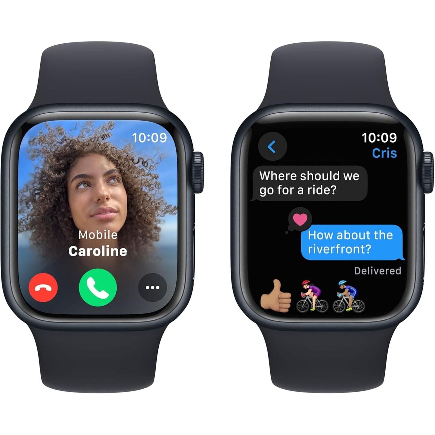Apple Watch Series 9 GPS 41mm – Midnight Aluminium Case with Midnight Sport Band (S/M)