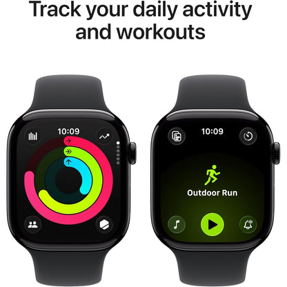 Apple Watch Series 11 GPS 46mm – Jet Black with Sport Band (M/L)