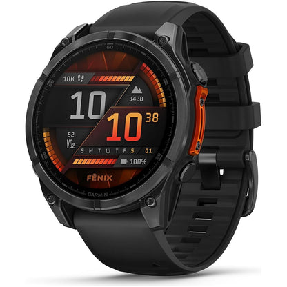 Garmin fēnix 8 Premium Multisport GPS Smartwatch (47mm, AMOLED) - Slate Gray, 16-Day Battery, LED Flashlight