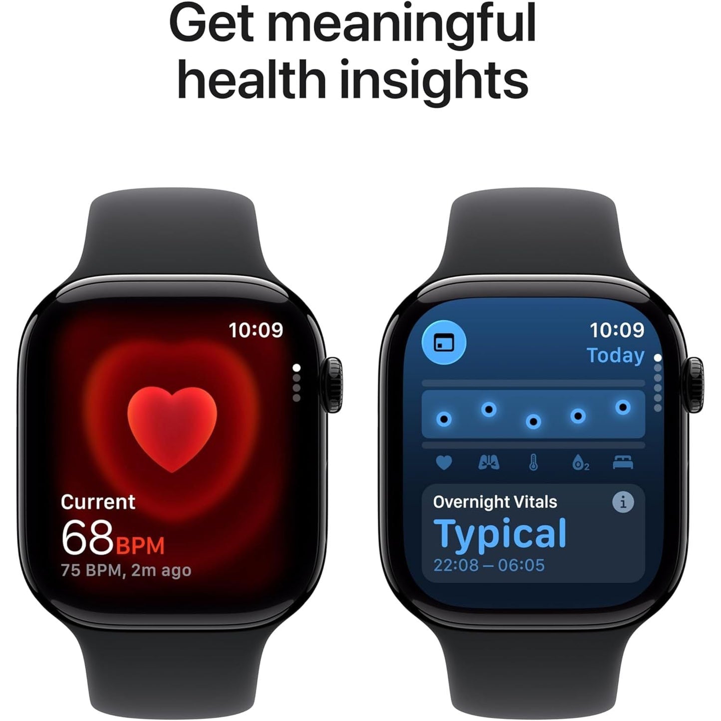 Apple Watch Series 11 GPS 46mm – Jet Black with Sport Band (M/L)
