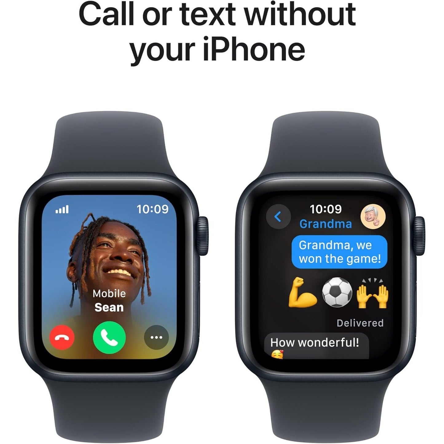 Apple Watch SE (2nd Gen) GPS + Cellular 40mm Smartwatch with Midnight Aluminium Case with Midnight Sport Band