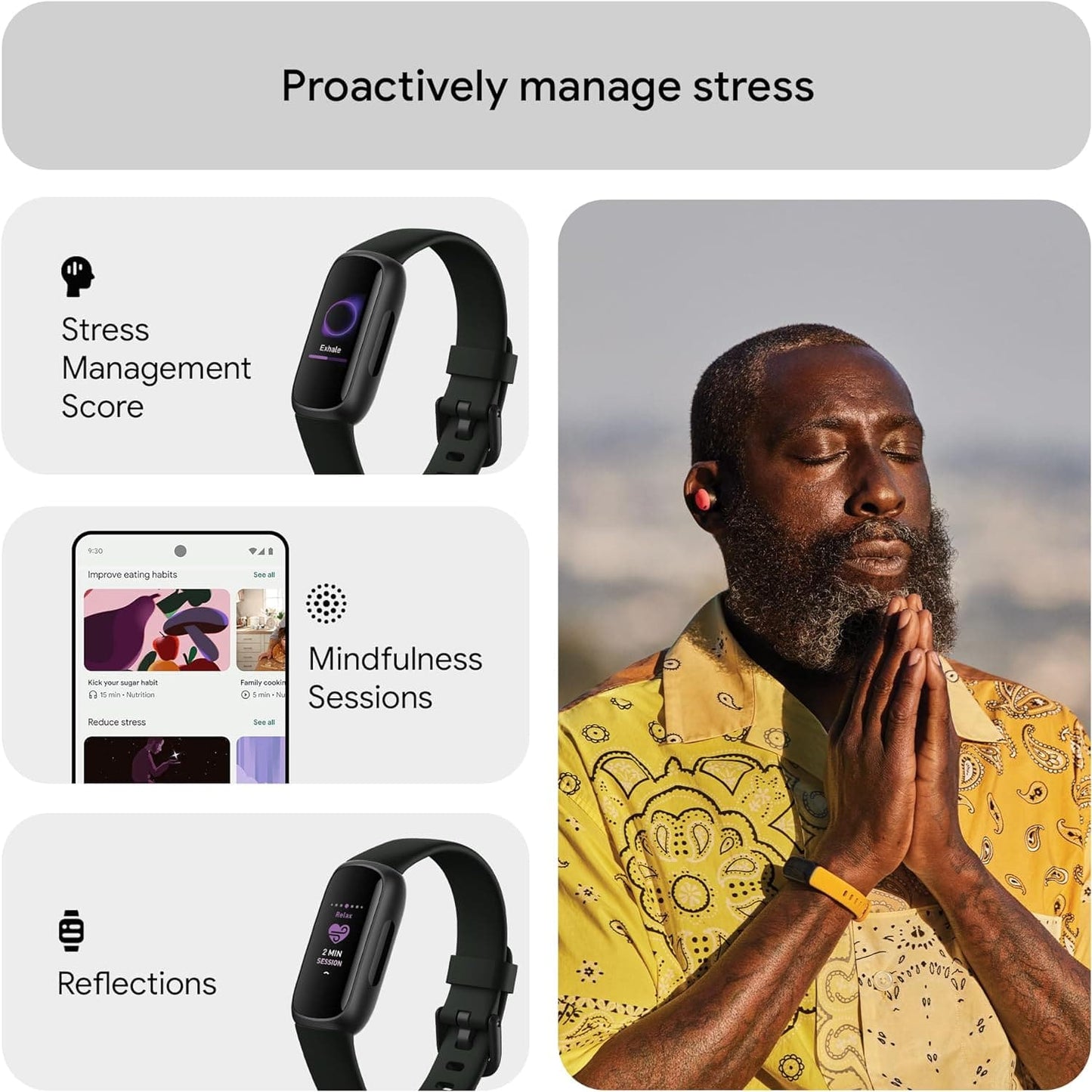 Google Fitbit Inspire 3 Activity Tracker – 6-Month Premium Membership, 10 Days Battery Life, Daily Readiness Score
