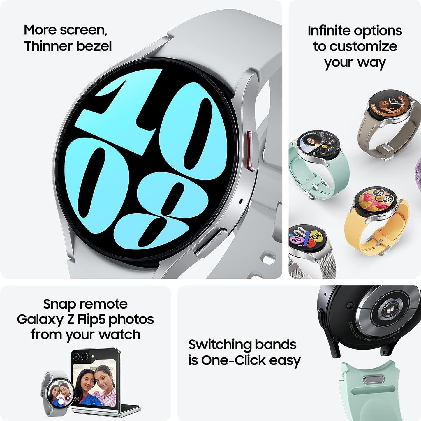 Samsung Galaxy Watch6 Bluetooth 44mm Smart Watch - Graphite