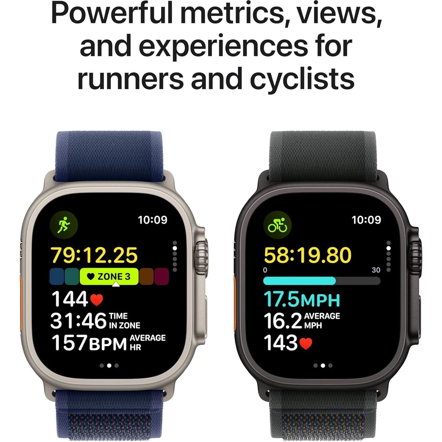 Apple Watch Ultra 2 (49mm) GPS + Cellular – Titanium Case with Navy Ocean Band, Fitness & Sports Smartwatch