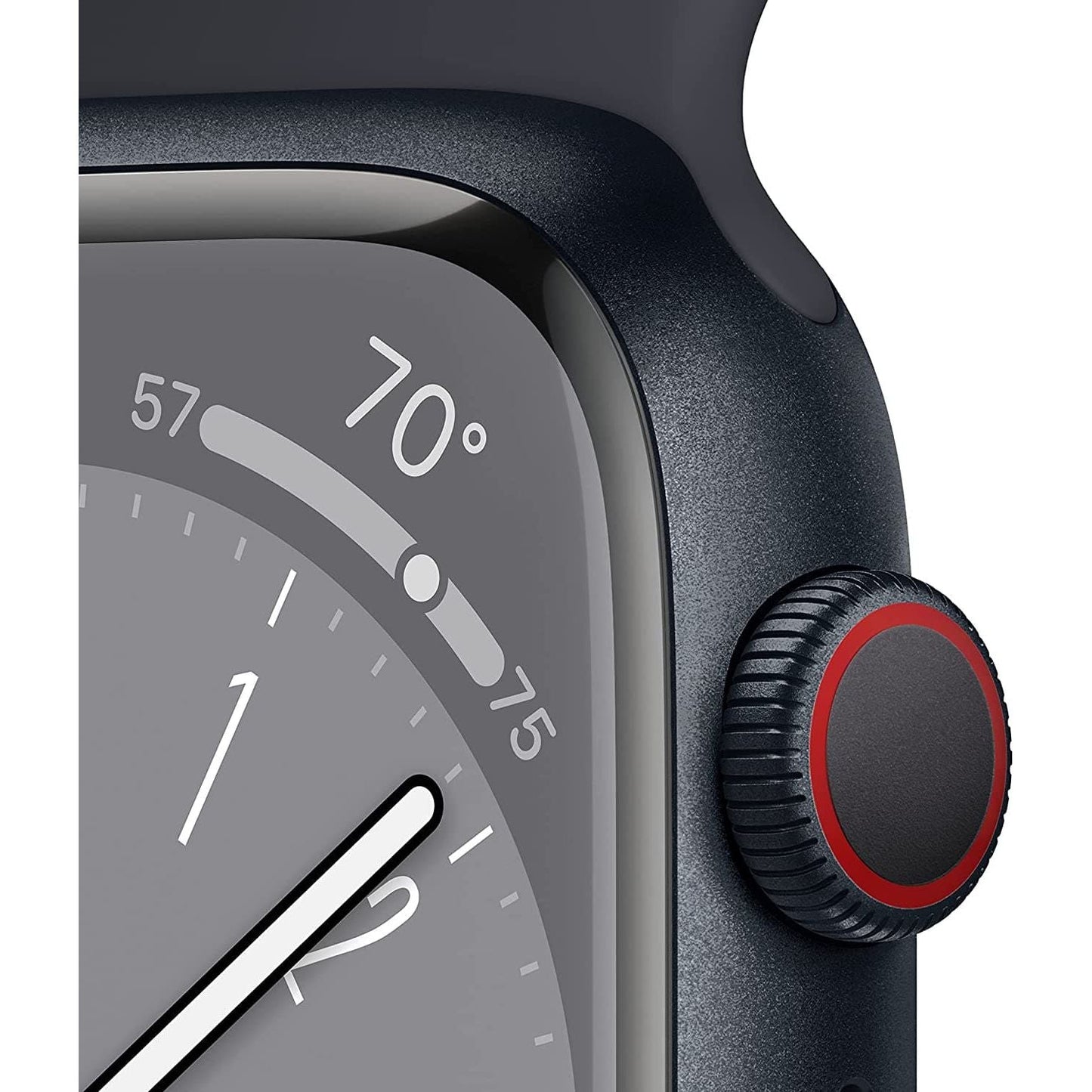Apple Watch Series 8 (GPS + Cellular, 41mm) - Midnight Aluminum Case with Midnight Sport Band