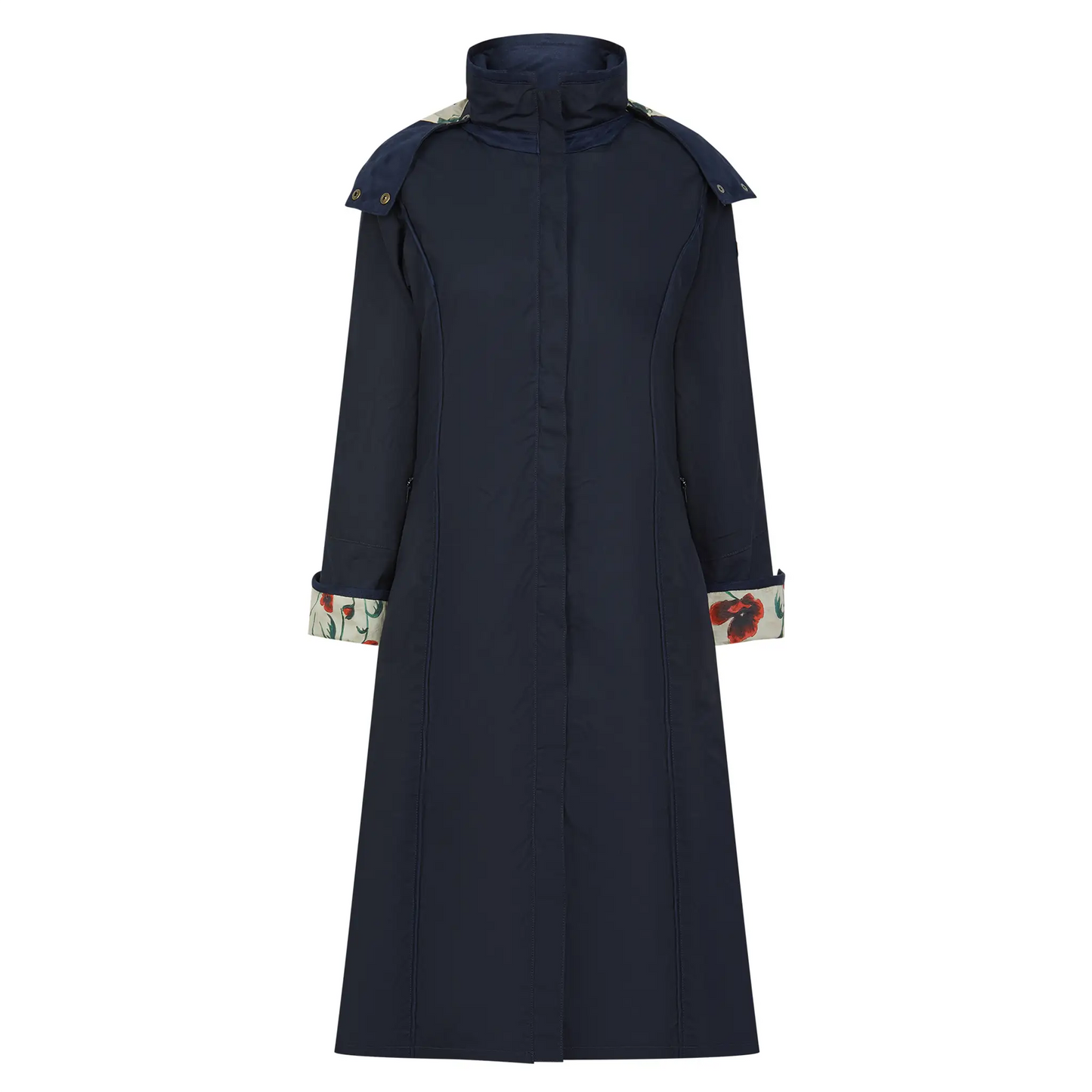 Eleanor Navy Quilted Waterproof Coat