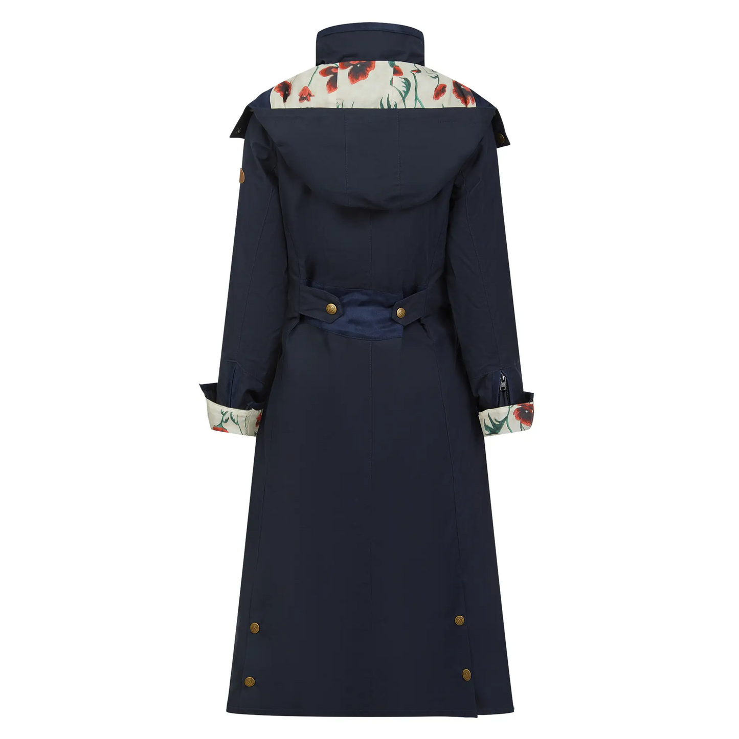 Eleanor Navy Quilted Waterproof Coat