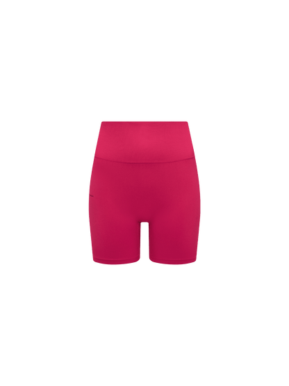 Womens 99% Bio-Based Compressive Shorts—Acai Pink