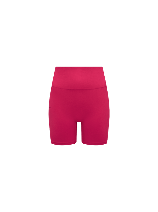 Womens 99% Bio-Based Compressive Shorts—Acai Pink