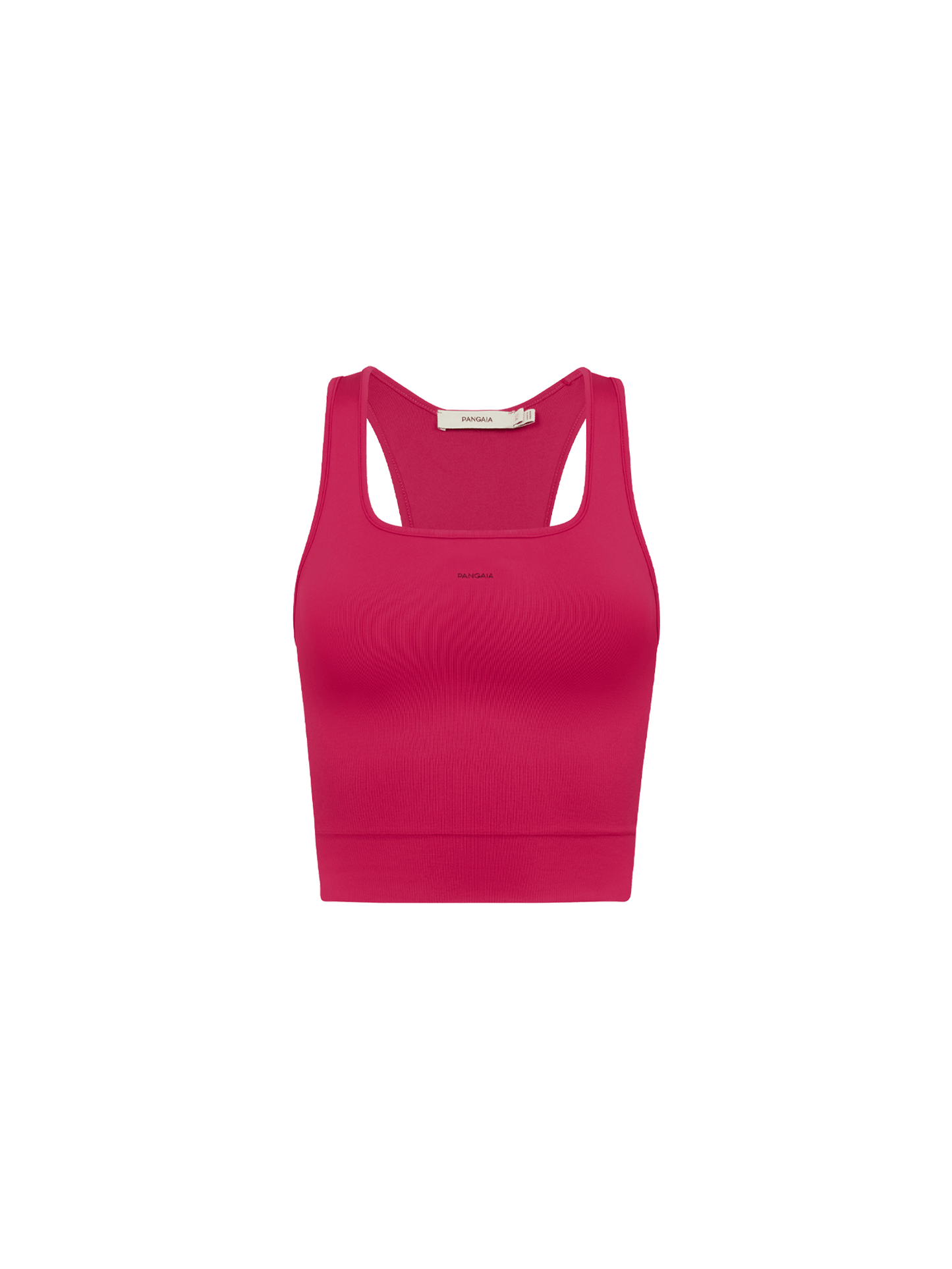 Womens 99% Bio-Based Compressive Ribbed Tank Top—Acai Pink