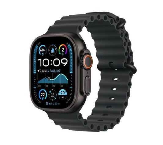 APPLE Watch Ultra 2 Cellular - 49mm Black Titanium Case with Black Ocean Band - Acceptable
