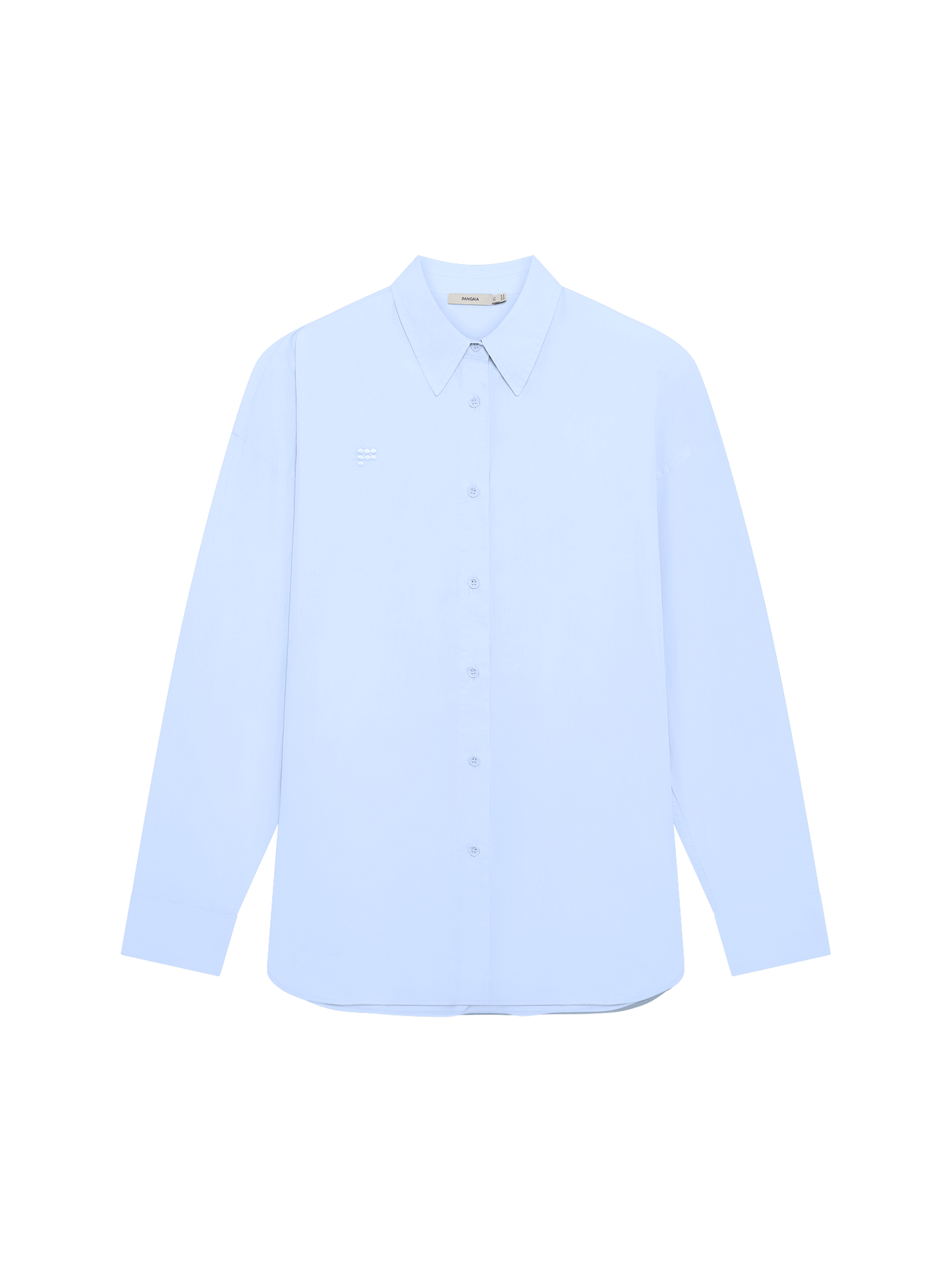 Womens Cotton Poplin Overshirt—Wildflower Blue