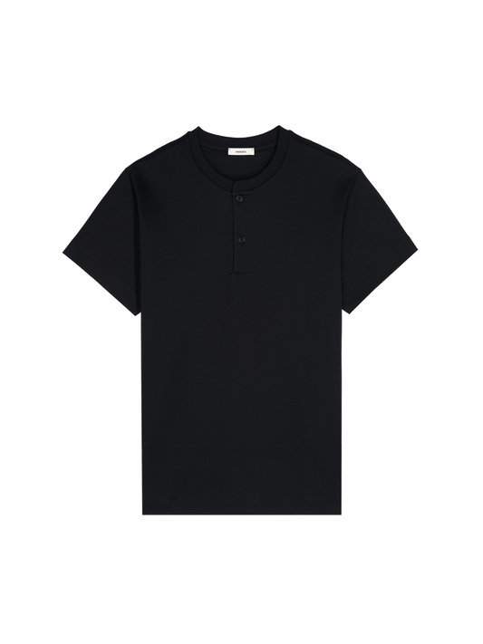 Womens DNA Henley T-Shirt—black