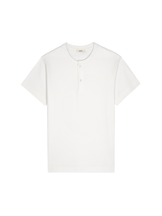 Womens DNA Henley T-Shirt—off-white